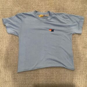 Aviator Nation Light Blue Tee with Logo